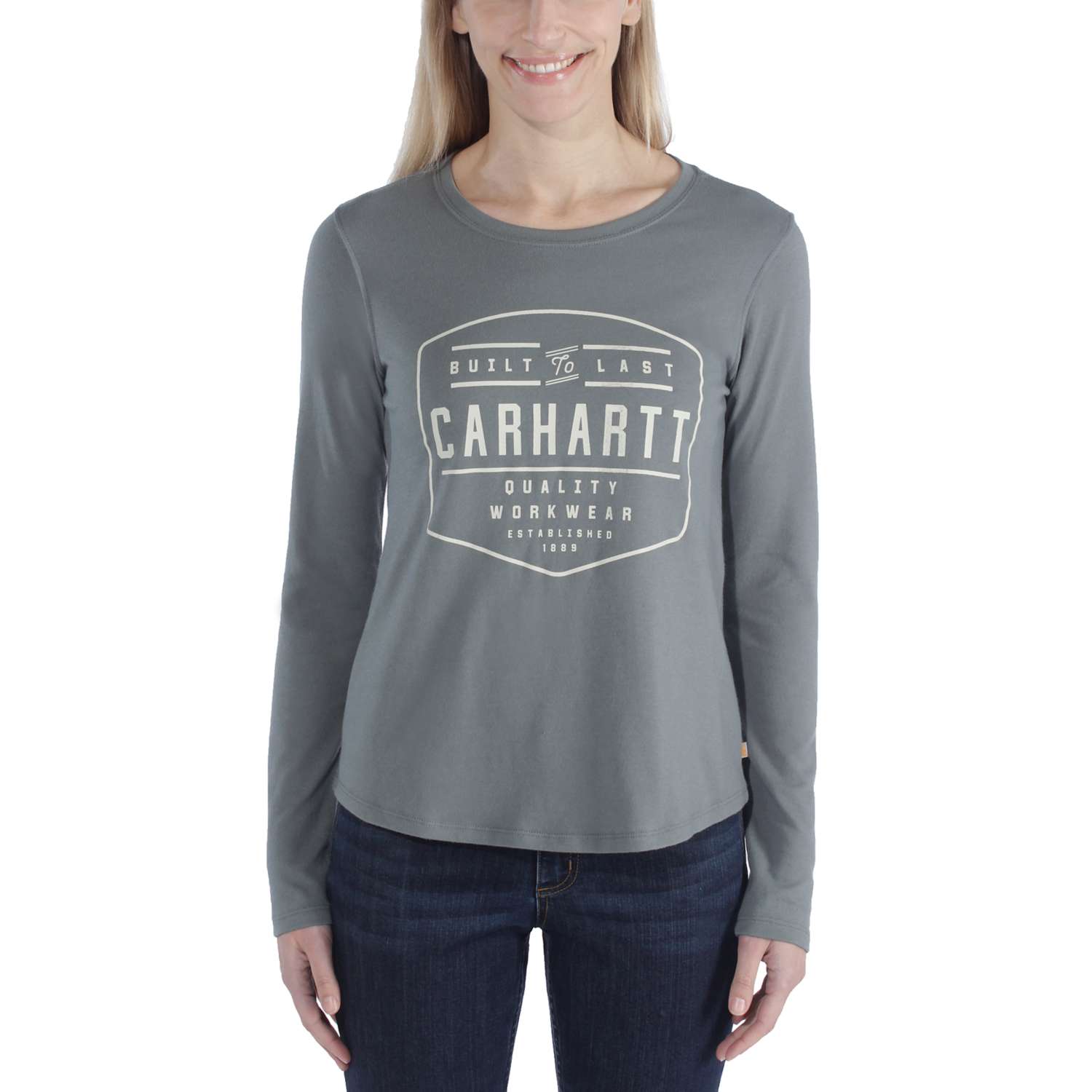 carhartt® Damen Langarmshirt GRAPHIC balsam green S, ✓ T-SHIRT Gr. L/S 