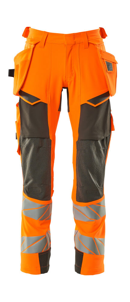 MASCOT® ACCELERATE SAFE Hose mit Hängetaschen  Gr. 76/C46, hi-vis orange/dunkelanthrazit - direkt von HUG Technik ✓