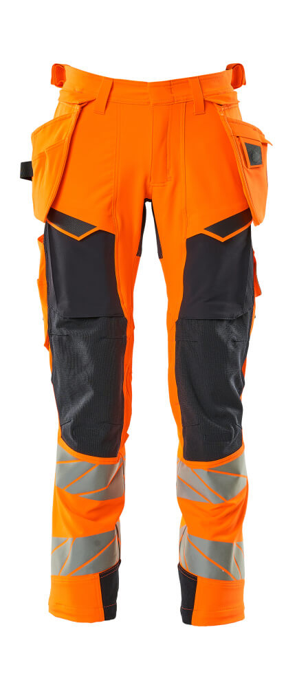 MASCOT® ACCELERATE SAFE Hose mit Hängetaschen  Gr. 76/C46, hi-vis orange/schwarzblau - jetzt NEU bei HUG Technik  😊