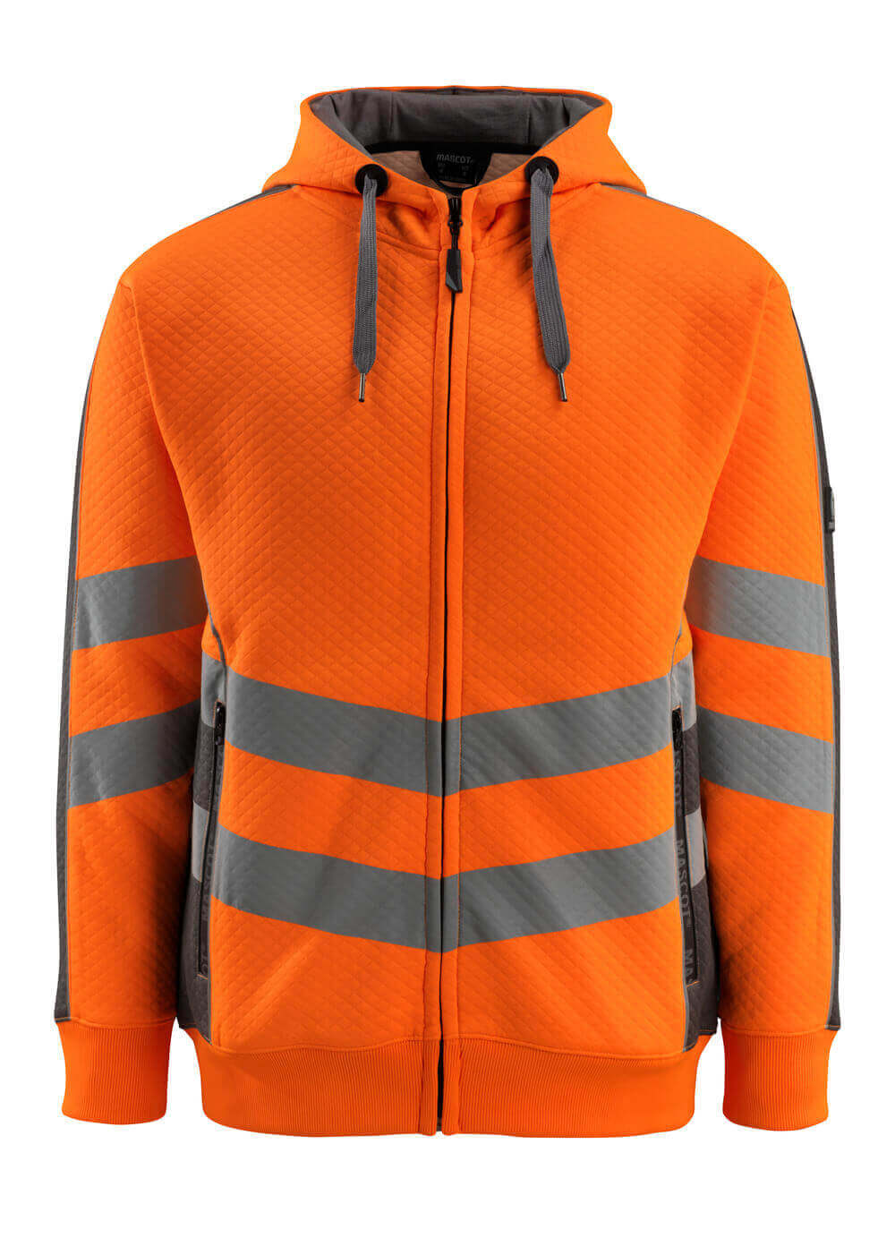 MASCOT® SAFE SUPREME Kapuzensweatshirt mit Reißverschluss »Corby« Gr. 2XL, hi-vis orange/dunkelanthrazit - bei HUG Technik ✭