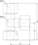 L-Verschraubung einstellbar, Dichtkegel, M12x1,5 IG, Rohr-Außen-ø 6 mm, Stahl verzinkt - gibt’s bei HUG Technik ✓