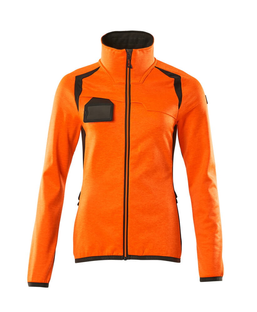 MASCOT® ACCELERATE SAFE Fleecepullover mit Reißverschluss  Gr. 2XL, hi-vis orange/dunkelanthrazit - erhältlich bei ♡ HUG Technik ✓