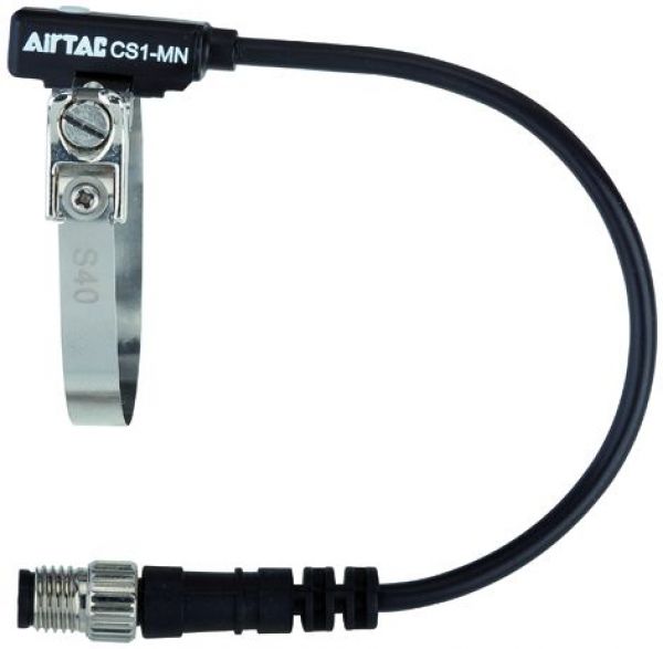 HALL-Sensor, 3-Draht, M8-Stecker, 150 mm Kabel, NO, NPN, Kolben-ø 12 mm, für Rundzylinder - bekommst Du bei ★ HUG Technik ✓