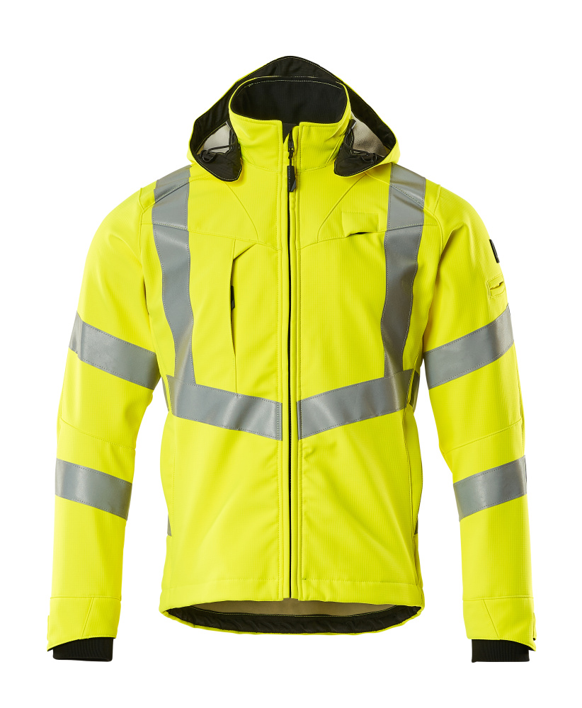 MASCOT® SAFE SUPREME Soft Shell Jacke »Blackpool« Gr. 2XL, hi-vis gelb - bekommst Du bei HUG Technik ♡