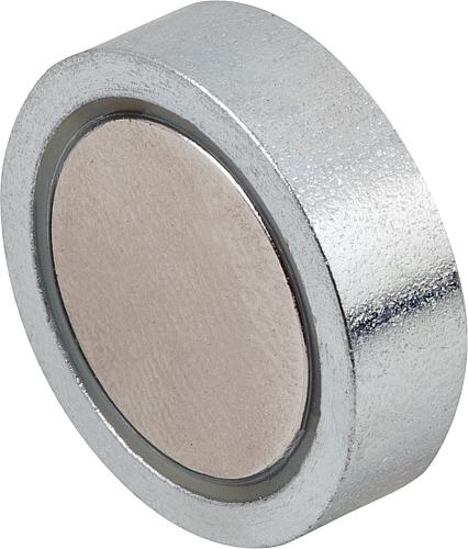 Magnet, Form: A NdFeB, Flachgreifer, D=6 ±0,15 - K0553.01