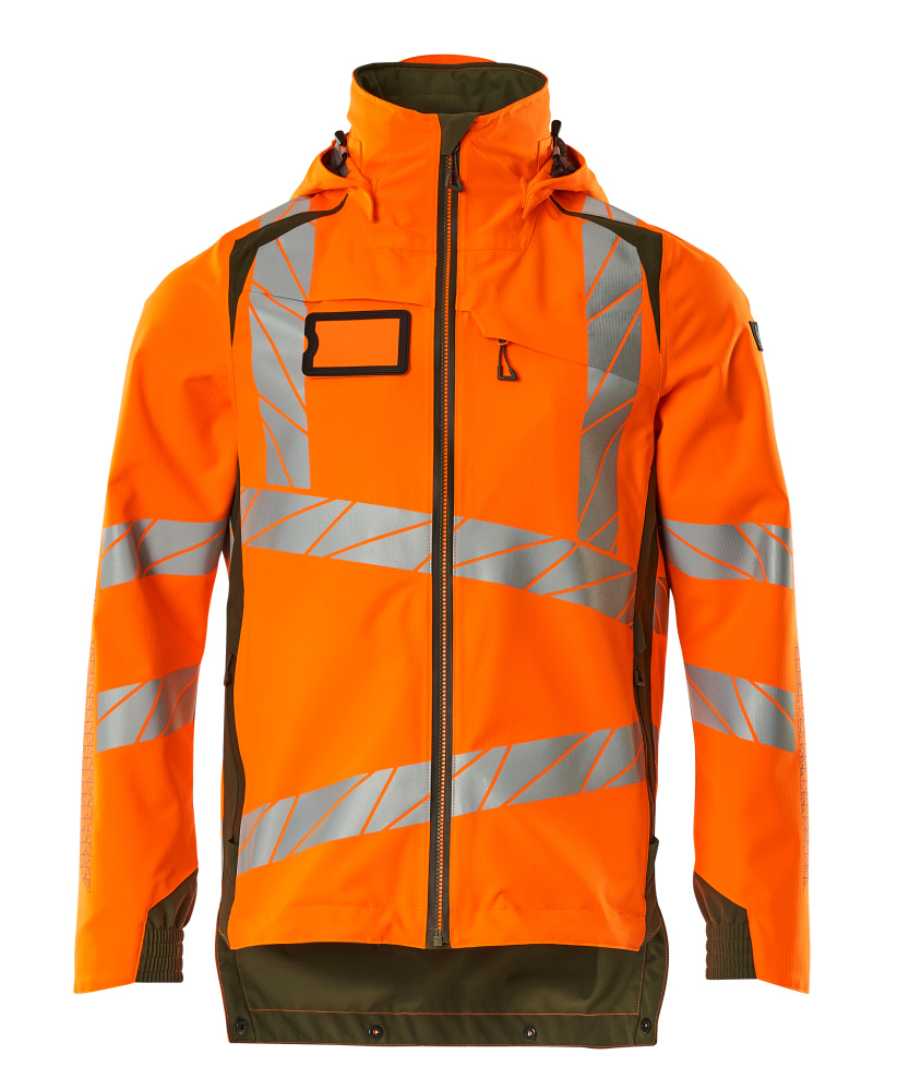 MASCOT® ACCELERATE SAFE Hard Shell Jacke  Gr. 2XL, hi-vis orange/moosgrün - jetzt NEU bei HUG Technik  😊