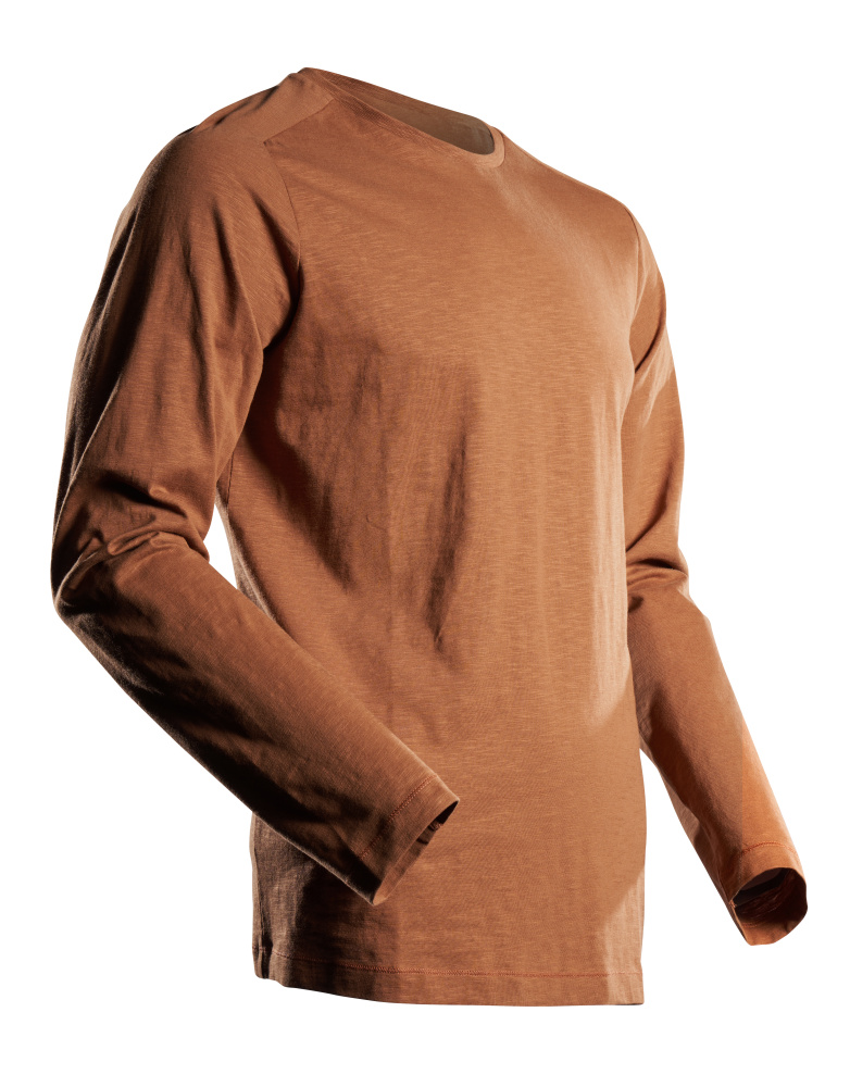 MASCOT® CUSTOMIZED T-Shirt, Langarm  Gr. 2XL, nussbraun - direkt bei HUG Technik ✓
