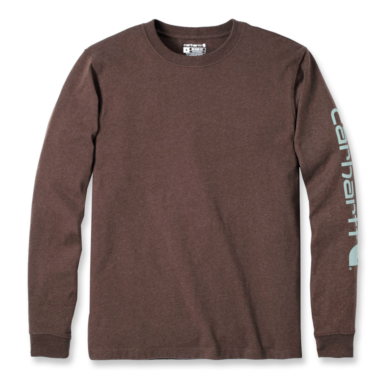 carhartt® Herren T-Shirt »SLEEVE LOGO T-SHIRT L/S« - Gr. L, mocha heather