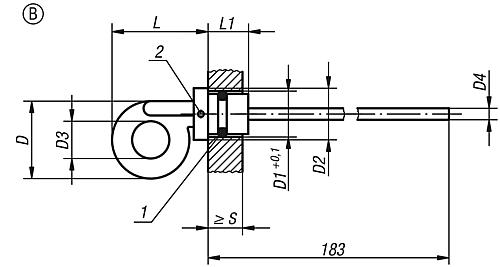 Ölmessstab, Form:B Thermoplast, Komp:Zink, D5=14, D=27 - K0468.22714 - gibt’s bei HUG Technik ✓