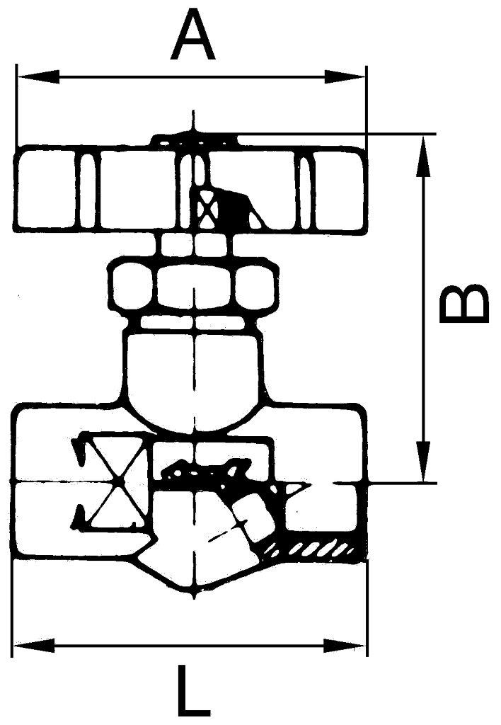 Absperrventil, Messing, AG, G 1/2, DN 11 - erhältlich bei ✭ HUG Technik ✓