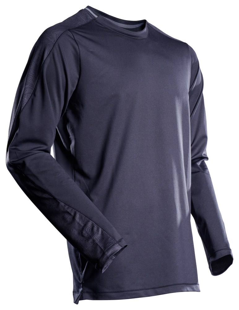 MASCOT® CUSTOMIZED T-Shirt, Langarm  Gr. 2XL, schwarzblau - bekommst Du bei ★ HUG Technik ✓