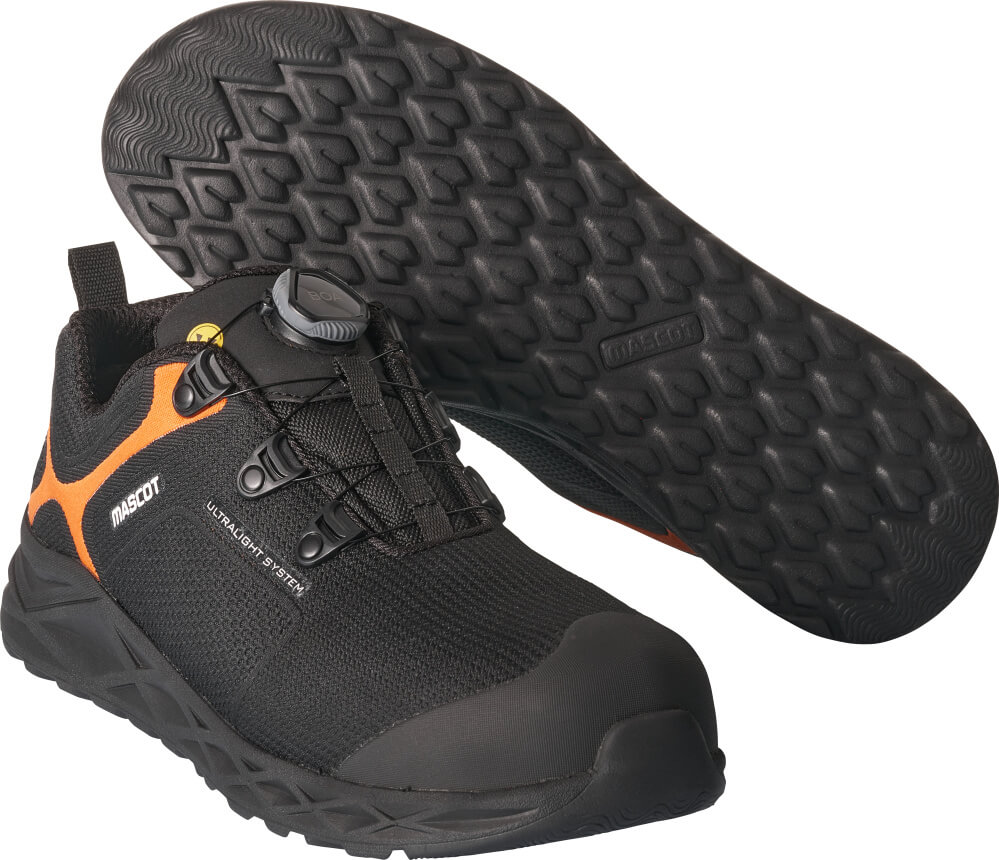 MASCOT® FOOTWEAR CARBON Sicherheitsschuhe SB-P Gr. 36, schwarz/hi-vis orange - erhältlich bei ✭ HUG Technik ✓