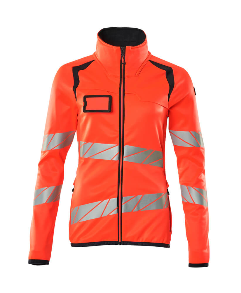 MASCOT® ACCELERATE SAFE Fleecepullover mit Reißverschluss  Gr. 2XL, hi-vis rot/schwarzblau - kommt direkt von HUG Technik 😊