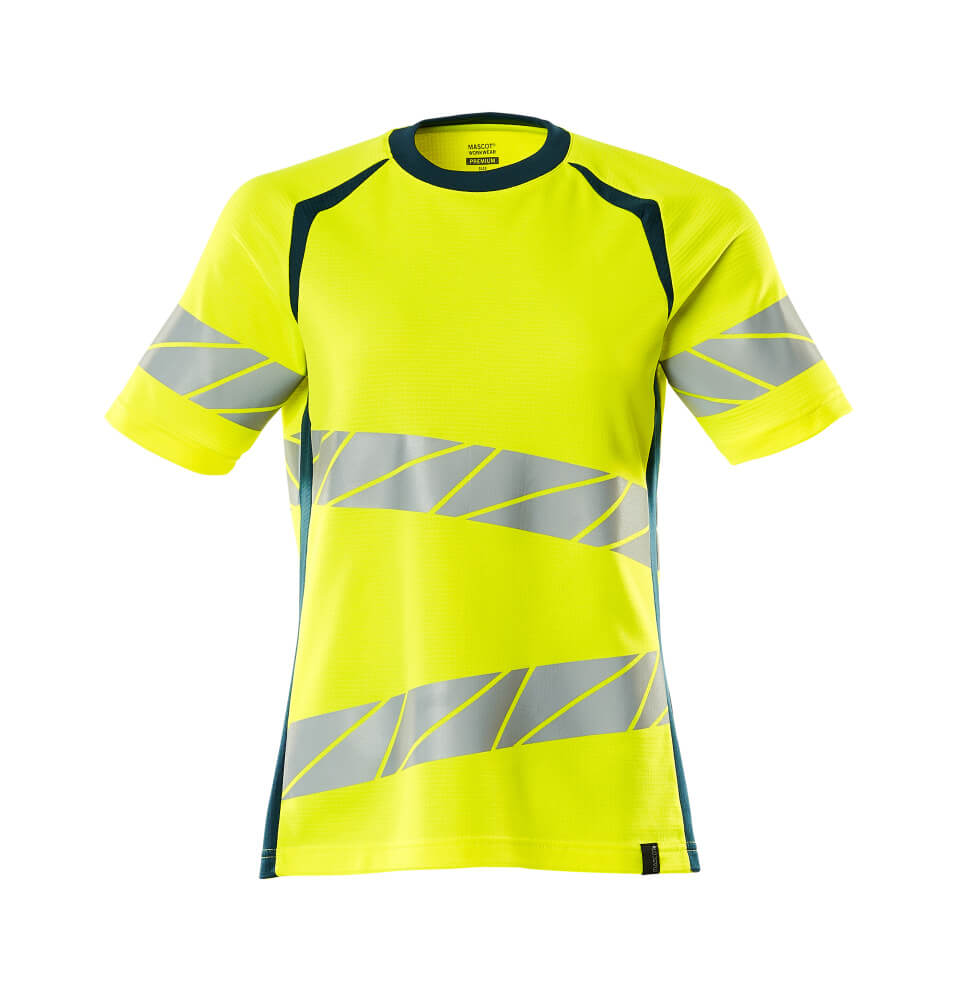 MASCOT® ACCELERATE SAFE T-Shirt  Gr. 2XL/ONE, hi-vis gelb/dunkelpetroleum - bei HUG Technik ✭