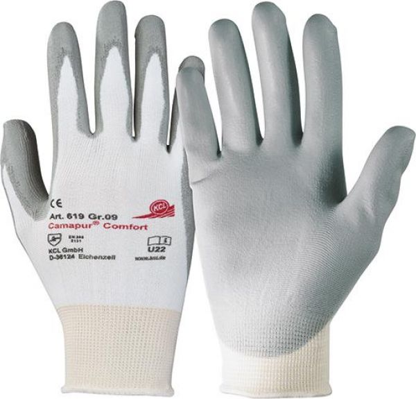 KCL Handschuh Camapur® Comfort 619 weiß-grau - bekommst Du bei HUG Technik ♡
