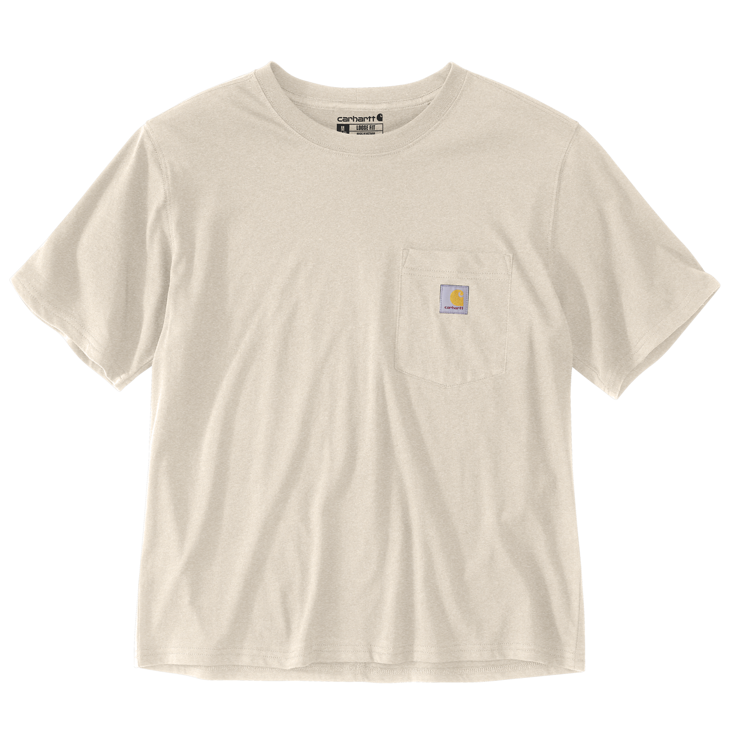 carhartt® Damen T-Shirt »LIGHTWEIGHT S/S CREWNECK T-SHIRT« - Gr. L, oat milk heather