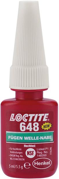 Loctite® 648 5ml FL Buchsen-Lagerkleber - erhältlich bei ♡ HUG Technik ✓