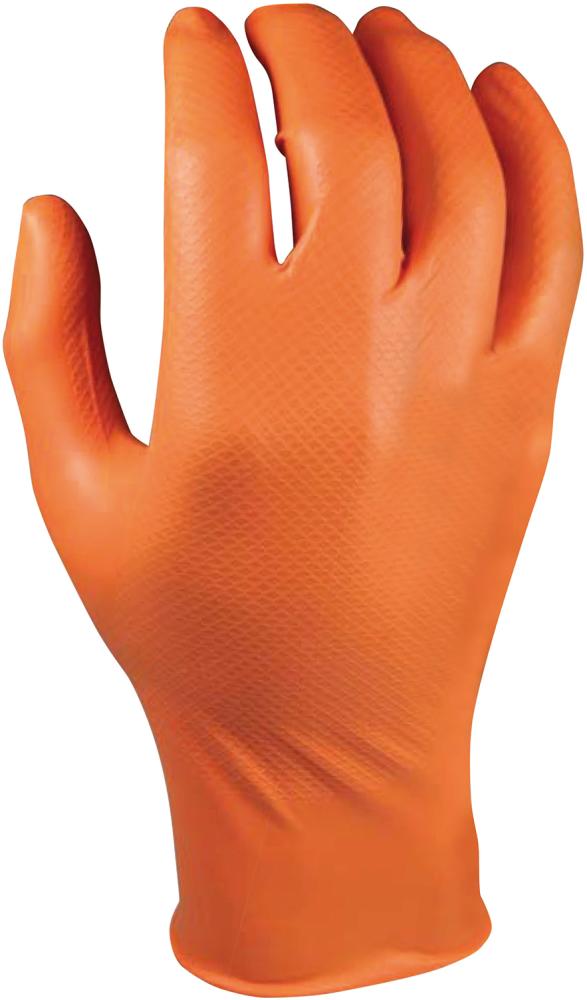 M-SAFE® Handschuh Grippaz, Box mit 50 Stück, orange oder schwarz - bekommst Du bei HUG Technik ♡