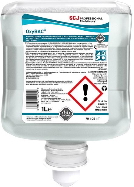 Schaumhandreiniger OxyBAC® Foam Wash, duft- u. farbstofffrei - bei HUG Technik ✓