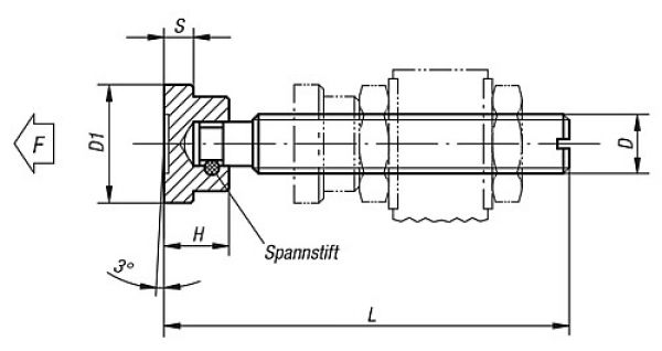 Druckschraube mit Druckstück M06X52 Autom.Stahl - K0689.06X52 - direkt von HUG Technik ✓