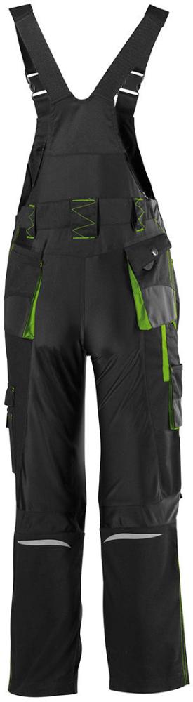 FORTIS Kids Latzhose 24, schwarz-limegreen - erhältlich bei ♡ HUG Technik ✓