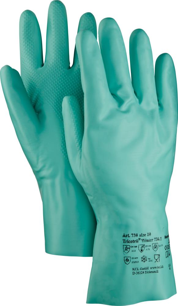 KCL Handschuh Tricotril® Winter 738, grün - direkt bei HUG Technik ✓